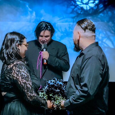 Gothic Wedding Ceremony with Spectacular Photography lncluded