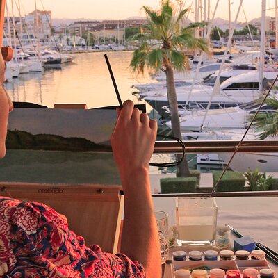 Private Experience Painting and Gastronomy in Denia Sea Sunset