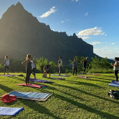 A moment of deep relaxation - Private Yoga Lesson in Mo'orea