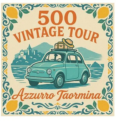 Sunset Taormina Fiat 500 vintage tour