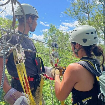 Mountain Top Zipline Tour in Morningside Flight Park