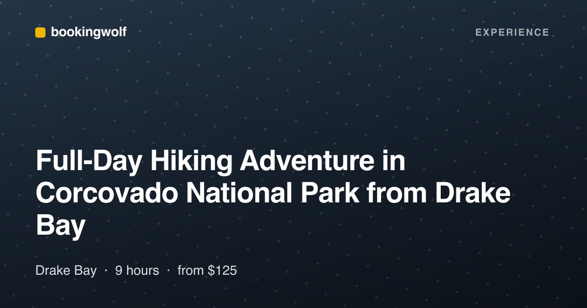Full-Day Hiking Adventure in Corcovado National Park from Drake Bay