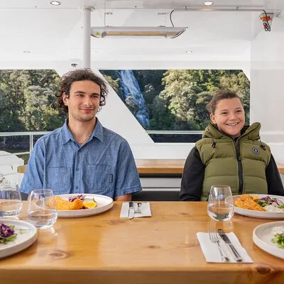 Milford Sound Luxury Lunch Cruise onboard The Fiordland Jewel