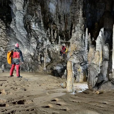 Half day caving in Cueva de Coventosa in Cantabria