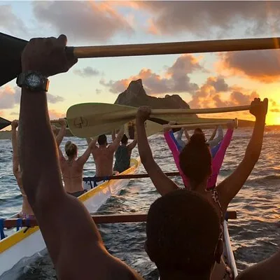 Hawaiian Canoe on Fernando de Noronha Island