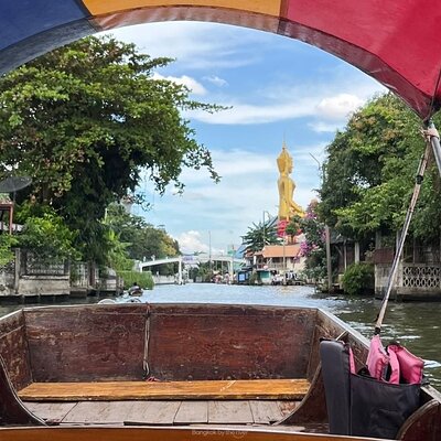 3 Hours Private Bangkok Canal Boat Tour by Traditional Flat Boat