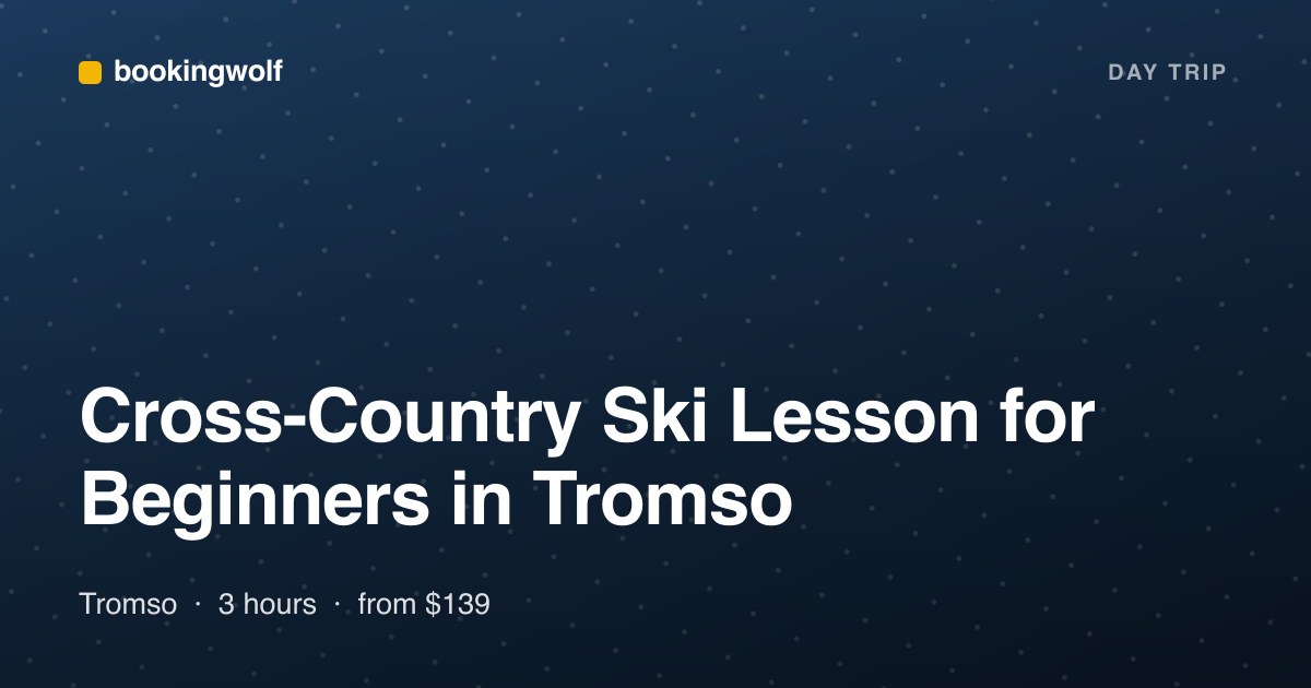 Cross-Country Ski Lesson for Beginners in Tromso