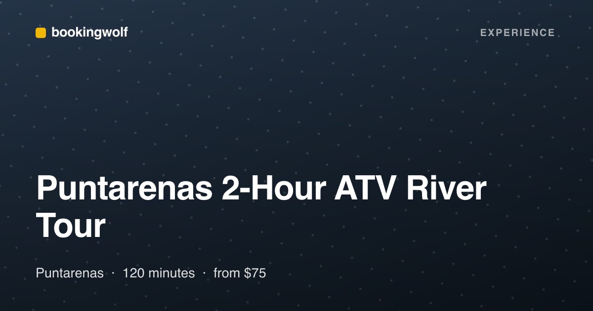Puntarenas 2-Hour ATV River Tour