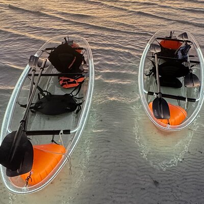 Private Sunset Toast Tour by Transparent Kayak