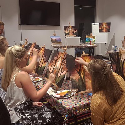Tuesday Paint and Sip Art Sessions Brisbane