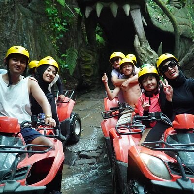 Bali ATV Quad Bike Through Tunnel and Waterfall