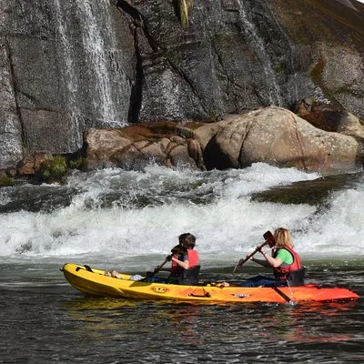 Kayaking in Ezaro Waterfall