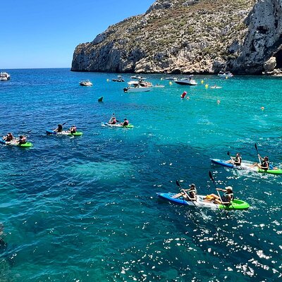 Kayak Granadella Guided Tour in its caves and Cala en Caló