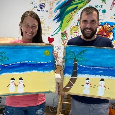 Paint and Sip at the Gallery and Wine Bar