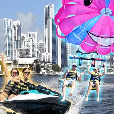 Parasailing and Jet Ski Activity for Two