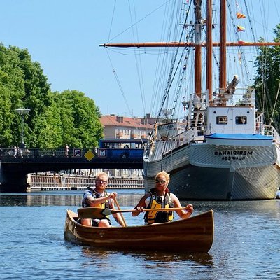 Cedar canoe tour in Klaipeda - ideal for Cruise Ship travelers.