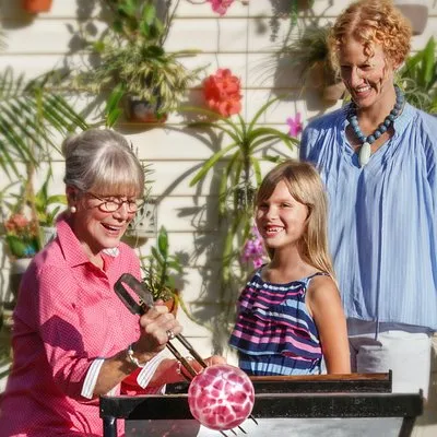 Glassblowing in the Garden
