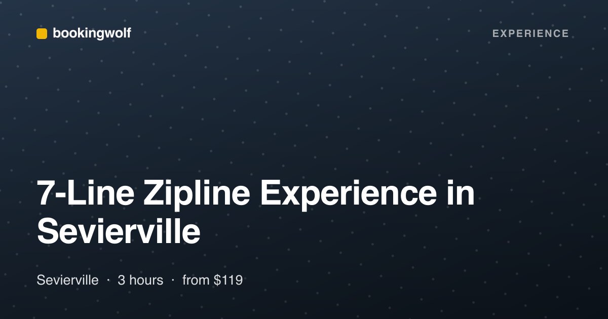 7-Line Zipline Experience in Sevierville