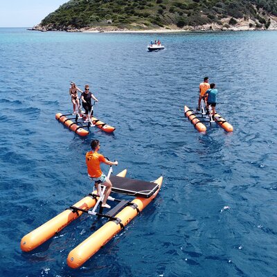 Hydrobike tour with aperitif and dolphins