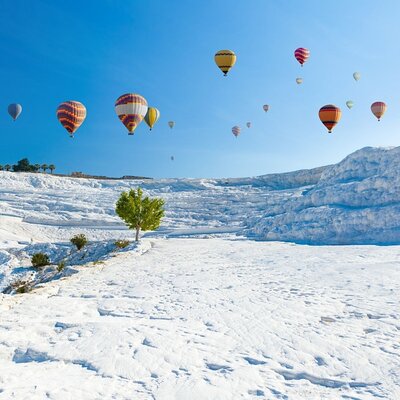 Hot Air Balloon In Pamukkale