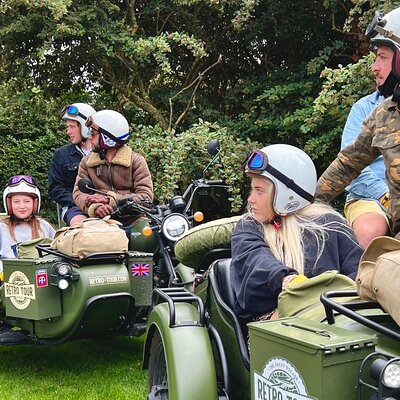 From Bayeux: 2-hour private sidecar tour in Normandy