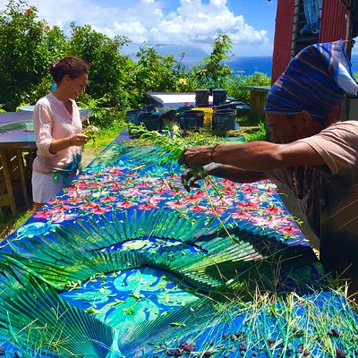 Learn the Traditional Seychelles Art of Sun Printing with Local Textile Designer