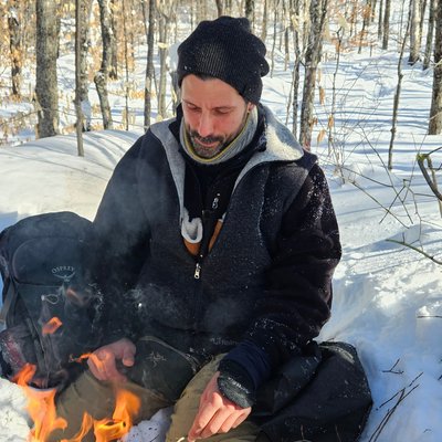 Fire Man Guided Snowshoe Tour in Mont-Tremblant