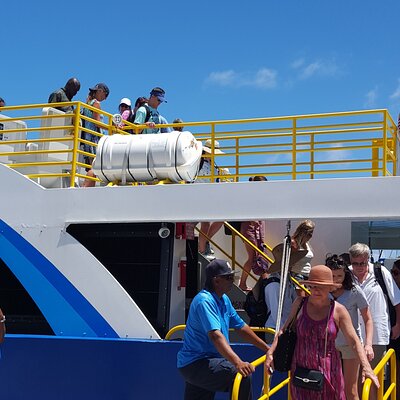 Cruise Ship Port Shuttle to St John Ferry