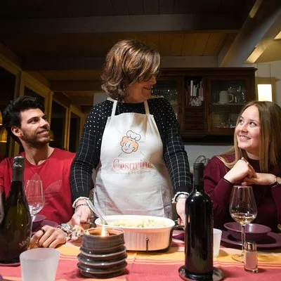 Dining experience at a local's home in Monterosso Calabro with cooking demo
