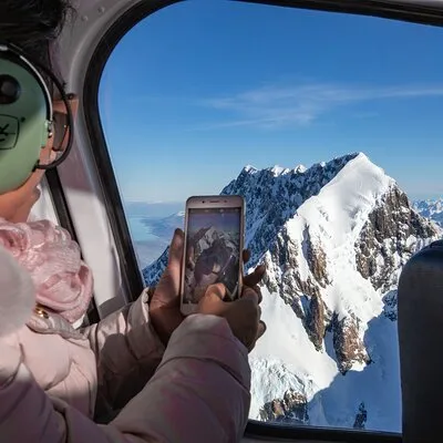 The GRAND TOUR, snow landing (allow 40 minutes - departing Fox Glacier)