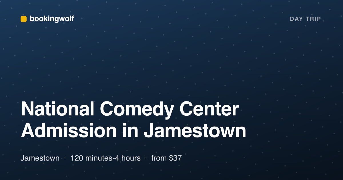 National Comedy Center Admission in Jamestown