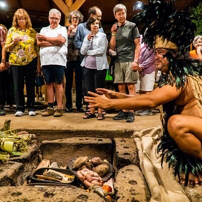 Easter Island Ancestral Dinner and Show with Transport