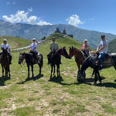 Ride A Horse To Gergeti Trinity Church And Summit A Mountain