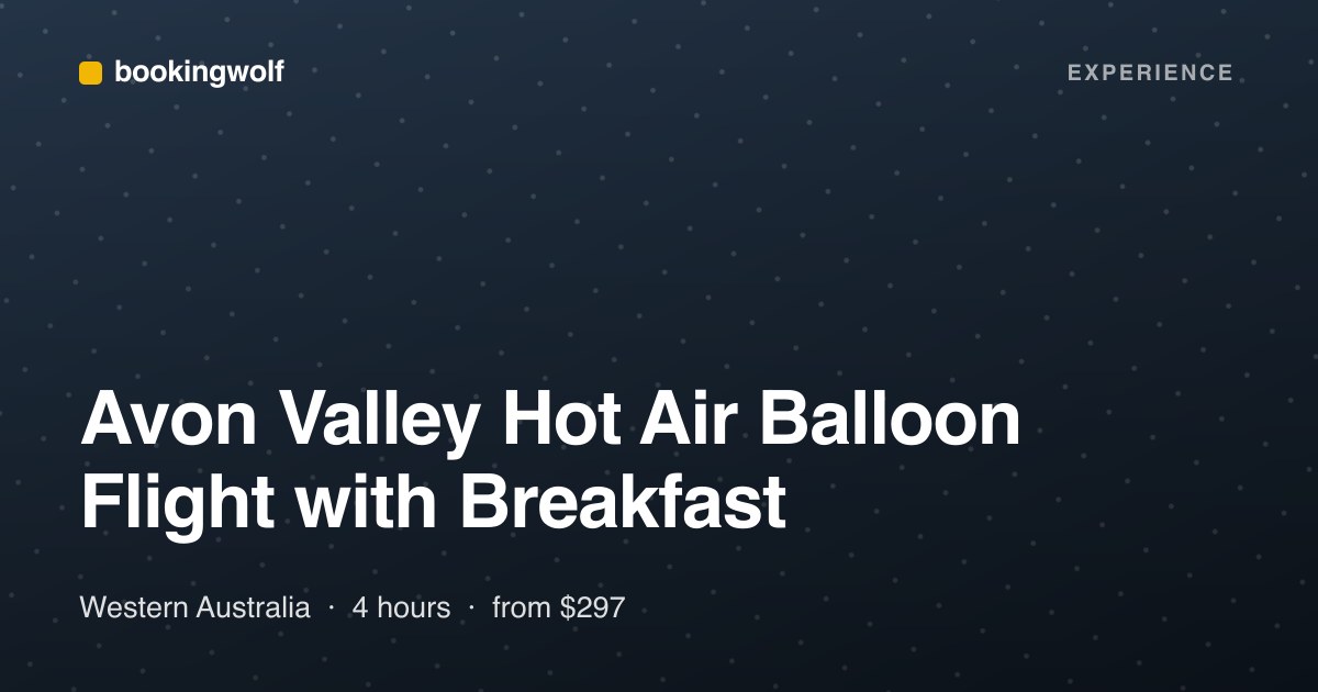 Avon Valley Hot Air Balloon Flight with Breakfast
