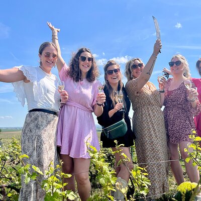Sabrage and Viticulture and Triple Tasting in the Mountains of Reims