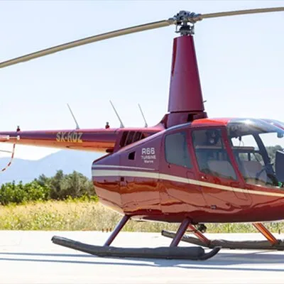 Private Helicopter Transfer from Amanzoe to Athens