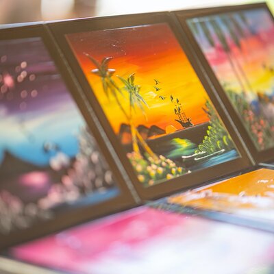 Colors of Ensenada Painting and Wine