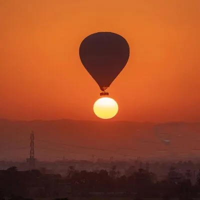Hot air balloon in luxor