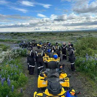 1 hrs ATV quad trip down with glacier river Northeast of Iceland