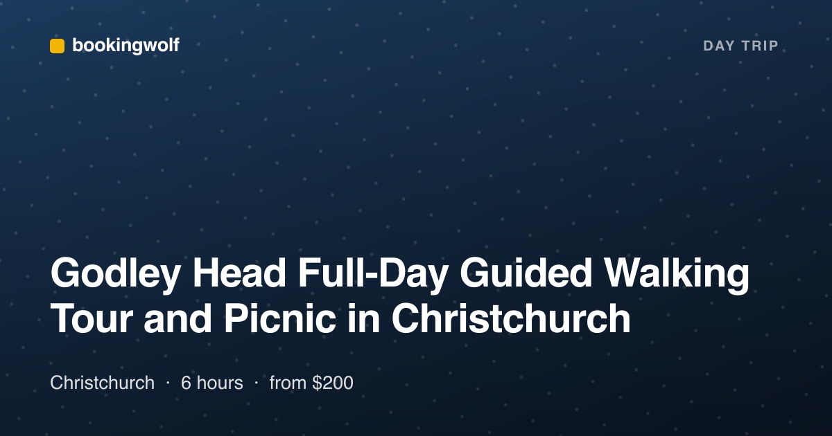 Godley Head Full-Day Guided Walking Tour and Picnic in Christchurch
