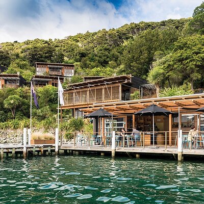 Bay of Many Coves, Marlborough Sounds- Heli-lunch from Wellington
