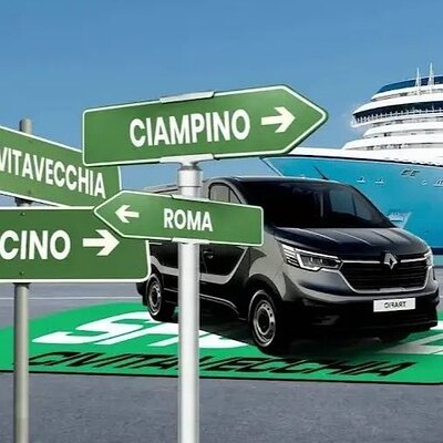 From Civitavecchia Cruise Port to FCO 1-8 People