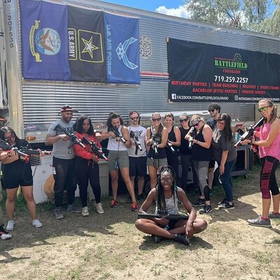 Shared Guided Outdoor Laser Tag Adventure in Colorado