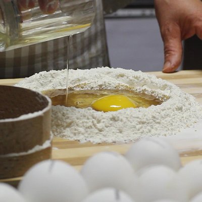 Kitchen demonstration: the realization of Cecio Ripieno