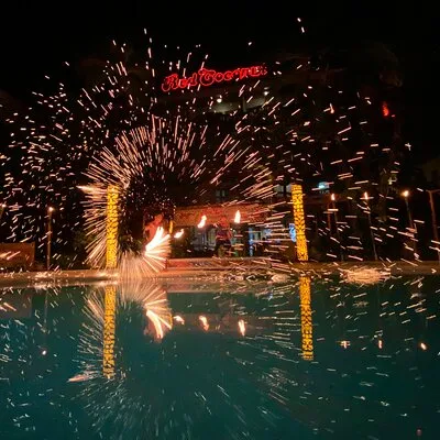 Fire Dancing Show At Red Coconut Beach Hotel