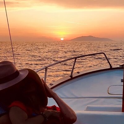 Sunset on board