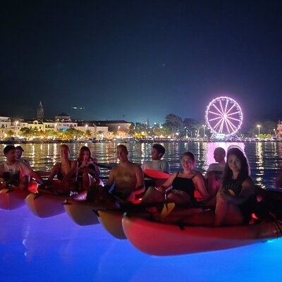 Night Glow Kayak Activity in Makarska