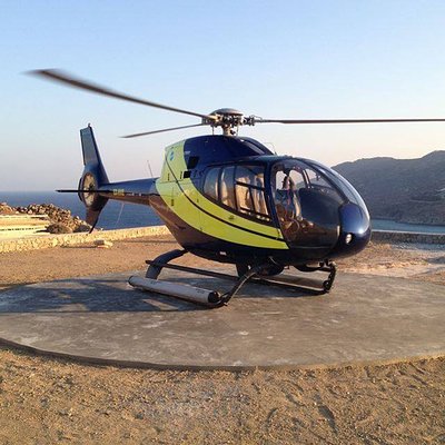 Private Helicopter Transfer from Ios to Santorini