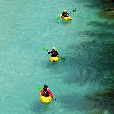 1 day KAYAK COURSE on Soča river, for beginners