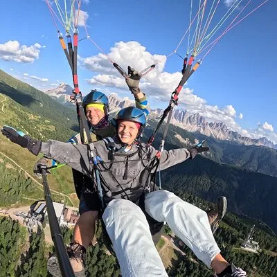 Paragliding adventure Plose/Brixen Dolomites for nature lovers